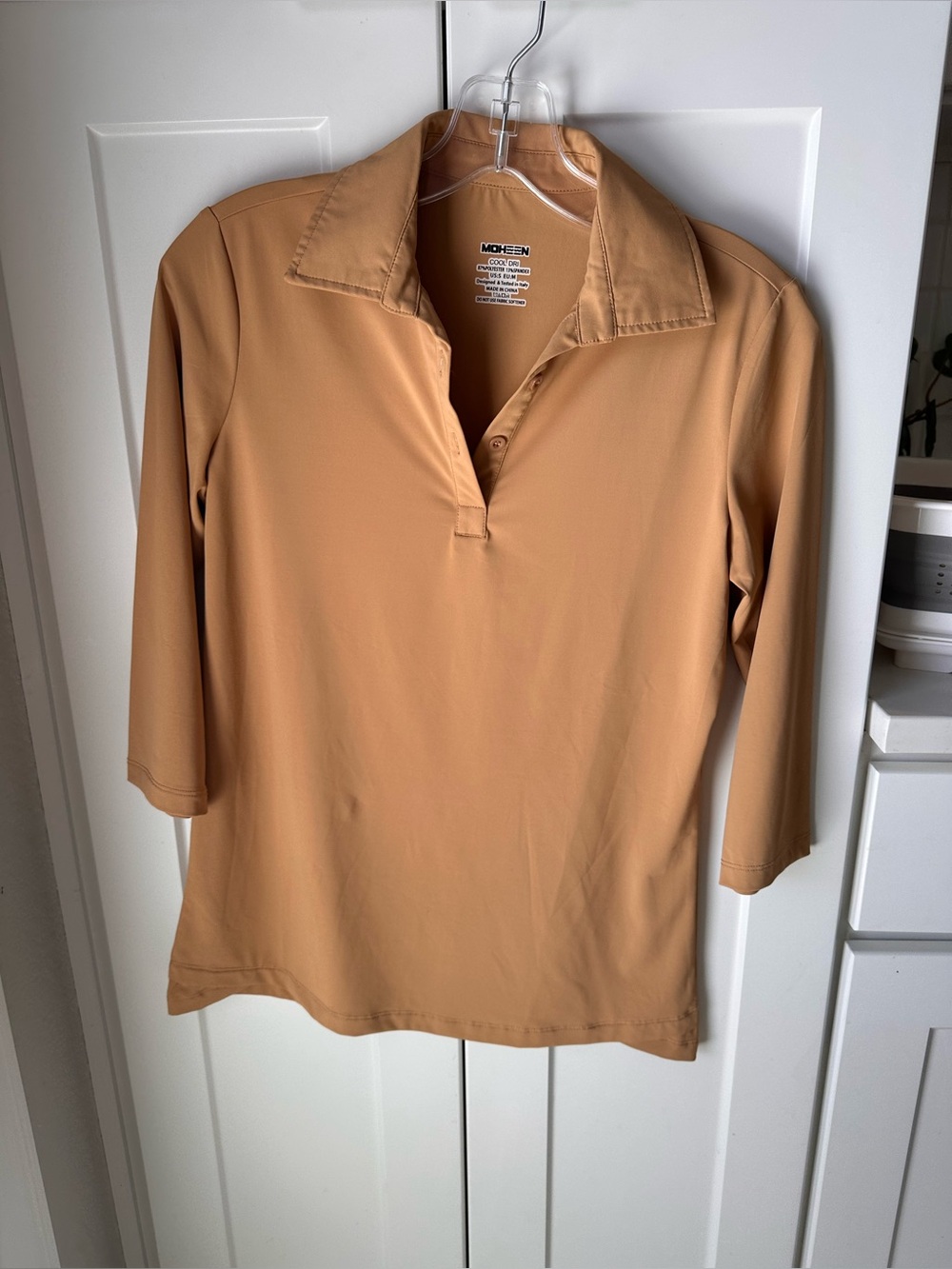 Women's Polo Shirt in Camel